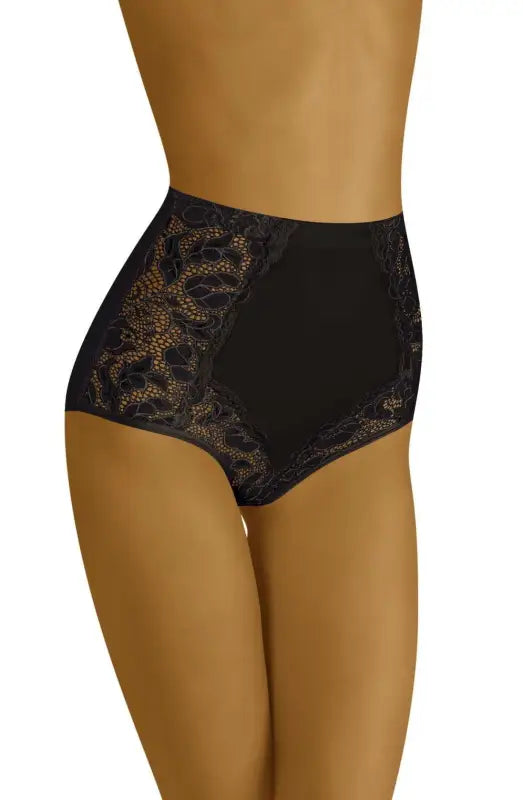 Indulge in Wolbar Eleganta Black with Beautiful Embroidered Floral Details