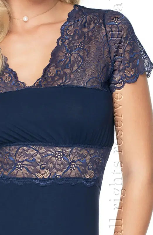 Irall Cameron Nightdress Navy Blue for Ultimate Luxury and Comfort