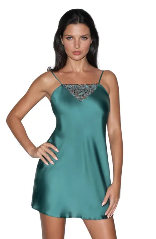 Irall Emerald Dark Green Nightdress for Unforgettable Romantic Moments