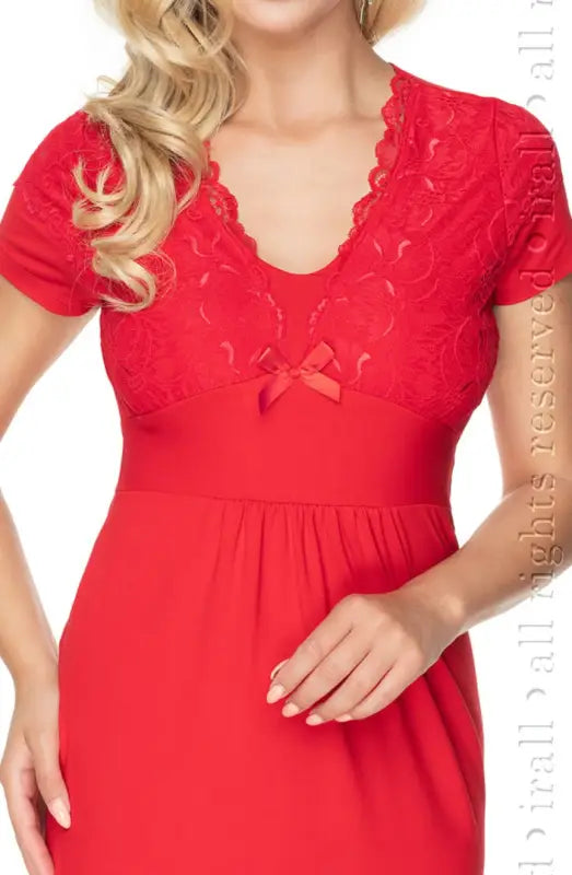 Irall Gia Red Elegant Nightdress for Luxury and Comfort