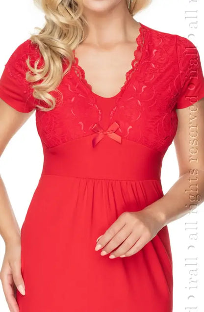 Irall Gia Red Elegant Nightdress for Luxury and Comfort