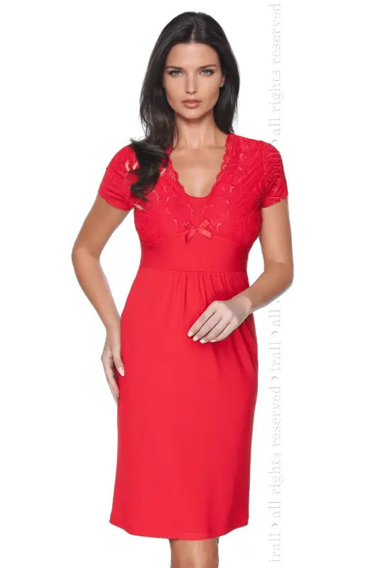 Irall Gia Red Elegant Nightdress for Luxury and Comfort