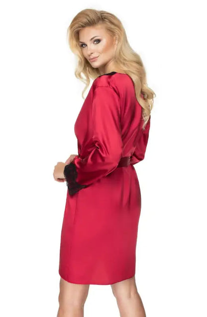 Irall Juniper Burgundy Dressing Gown Unveiling Sensual Elegance