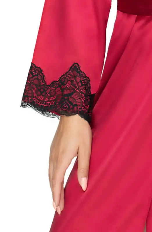 Irall Juniper Burgundy Dressing Gown Unveiling Sensual Elegance