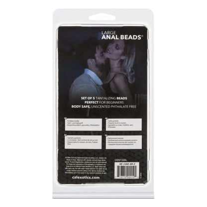 Large Pleasure Anal Beads Assorted Colours for Ultimate Enjoyment