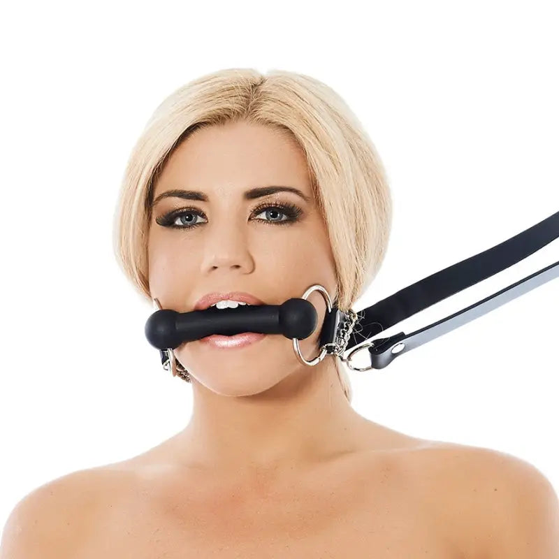 Leather Horse Bit Gag with Reins for Ultimate Bondage Experience