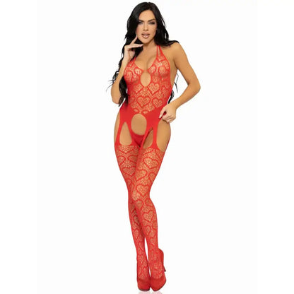 Leg Avenue Net Suspender Body UK Size 6 to 12 in Seamless Net