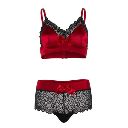 Leg Avenue Satin Spandex Bralette String Set for Ultimate Comfort
