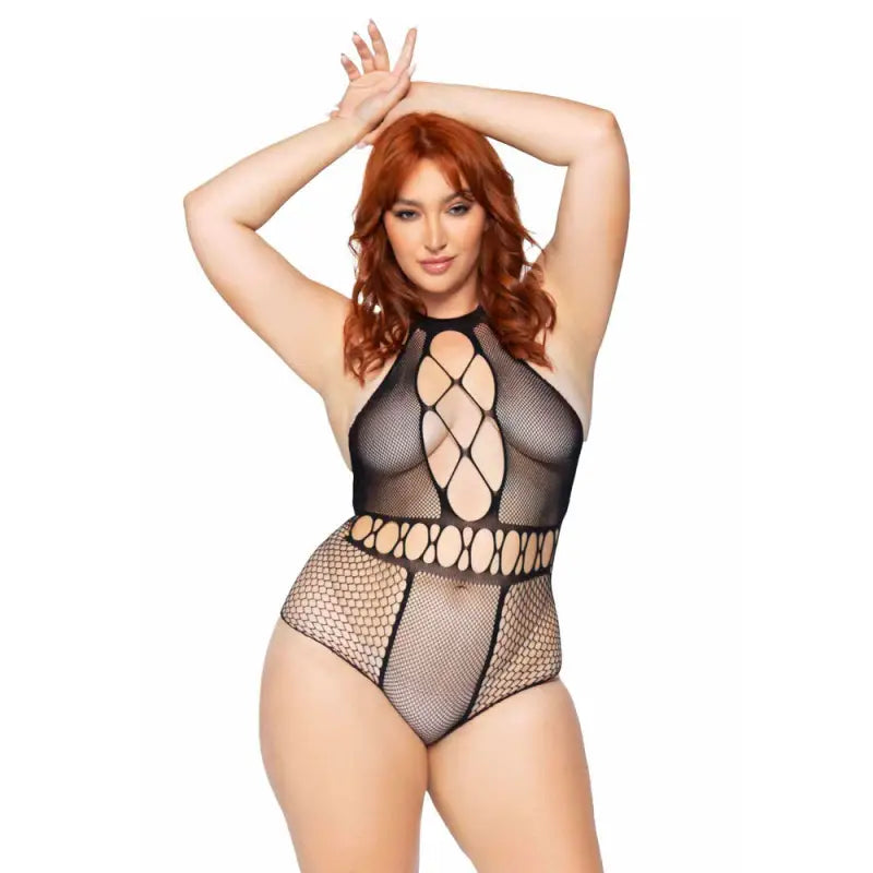 Leg Avenue Seamless Bodysuit for Plus Size UK 14 to 18