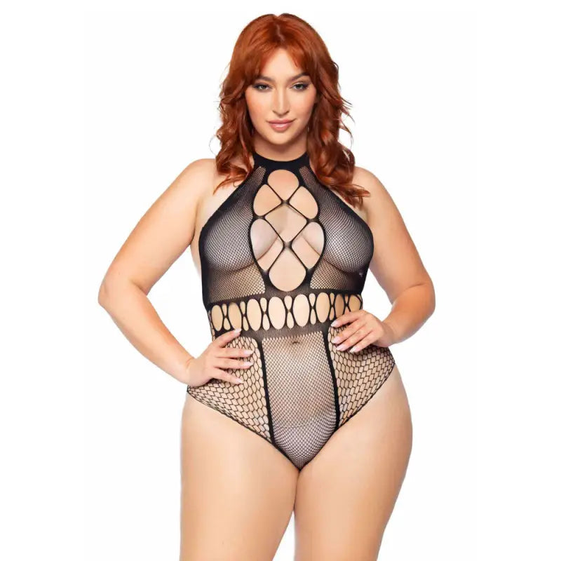 Leg Avenue Seamless Bodysuit for Plus Size UK 14 to 18