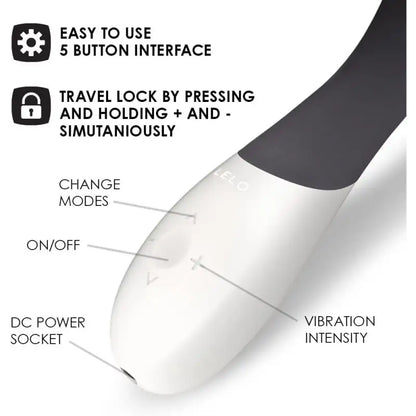 Lelo Mona Wave Black Vibrator for Unmatched G-Spot Pleasure