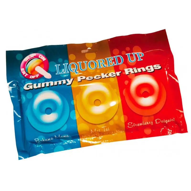 Liquored Up Gummy Pecker Cock Rings for Intimate Play and Excitement