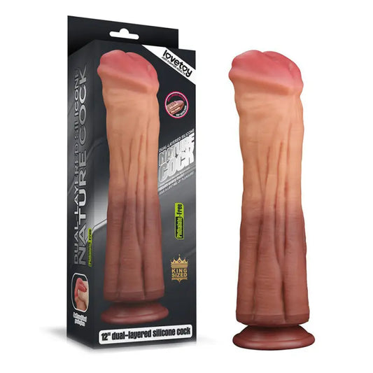 Lovetoy 12 Inch Dual Layered Silicone Horse Cock for Ultimate Pleasure