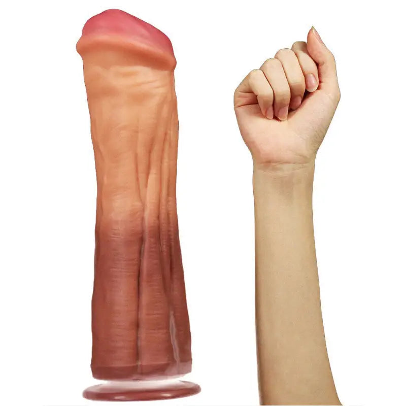 Lovetoy 12 Inch Dual Layered Silicone Horse Cock for Ultimate Pleasure