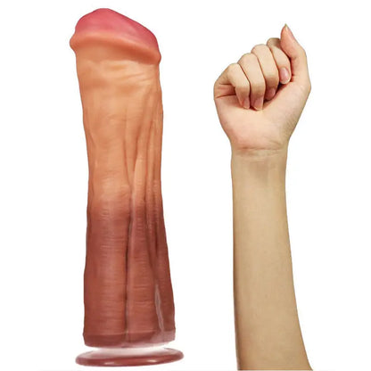 Lovetoy 12 Inch Dual Layered Silicone Horse Cock for Ultimate Pleasure