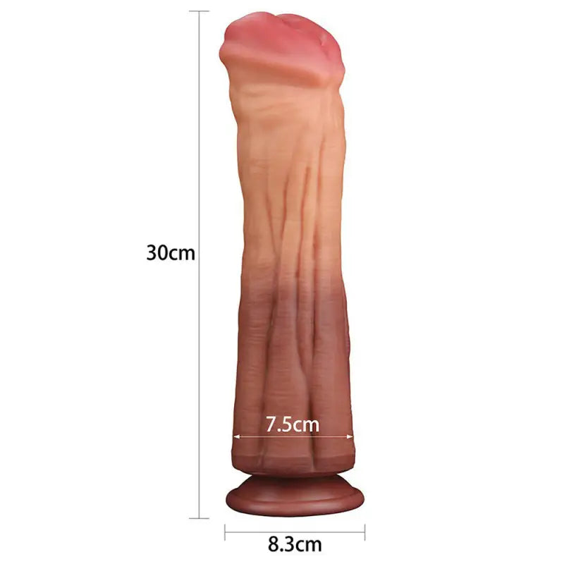 Lovetoy 12 Inch Dual Layered Silicone Horse Cock for Ultimate Pleasure