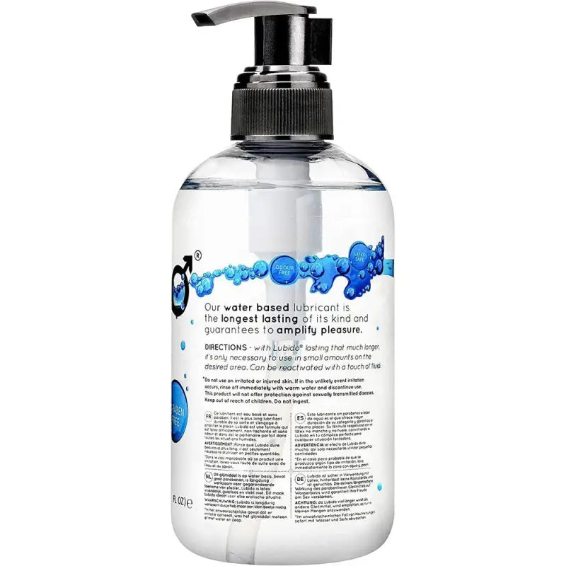 Lubido 250ml Paraben Free Water Based Lubricant for Enhanced Sensations