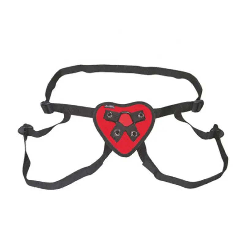 Lux Fetish Red Heart Strap for Unforgettable Intimate Adventures