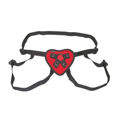 Lux Fetish Red Heart Strap for Unforgettable Intimate Adventures