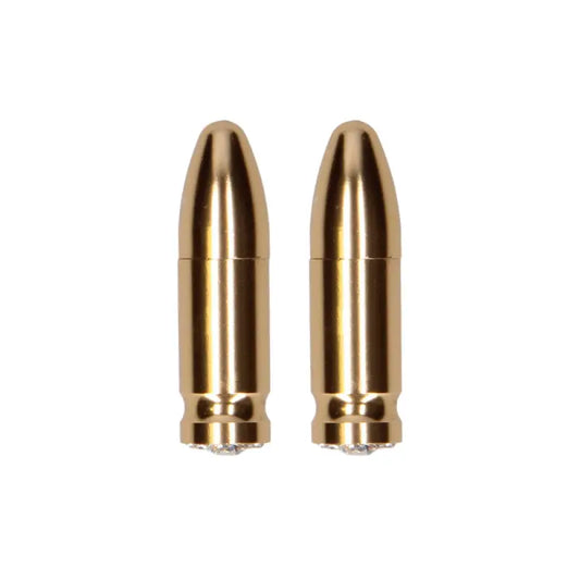 Magnetic Nipple Clamps Diamond Bullet Gold for Intense Pleasure