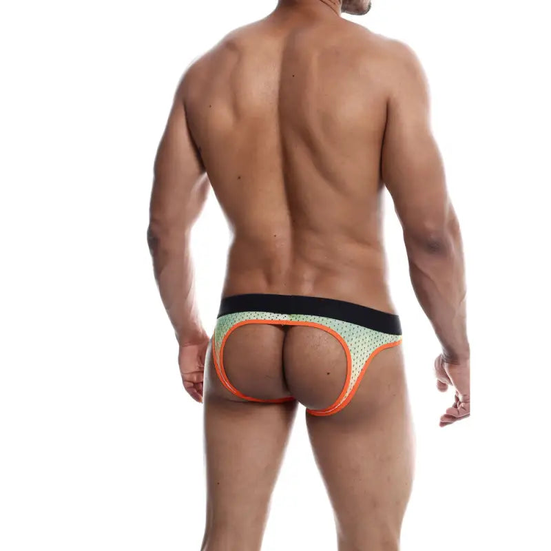 Male Basics Aero Jock Orange Sexual Appeal with Minimal Coverage