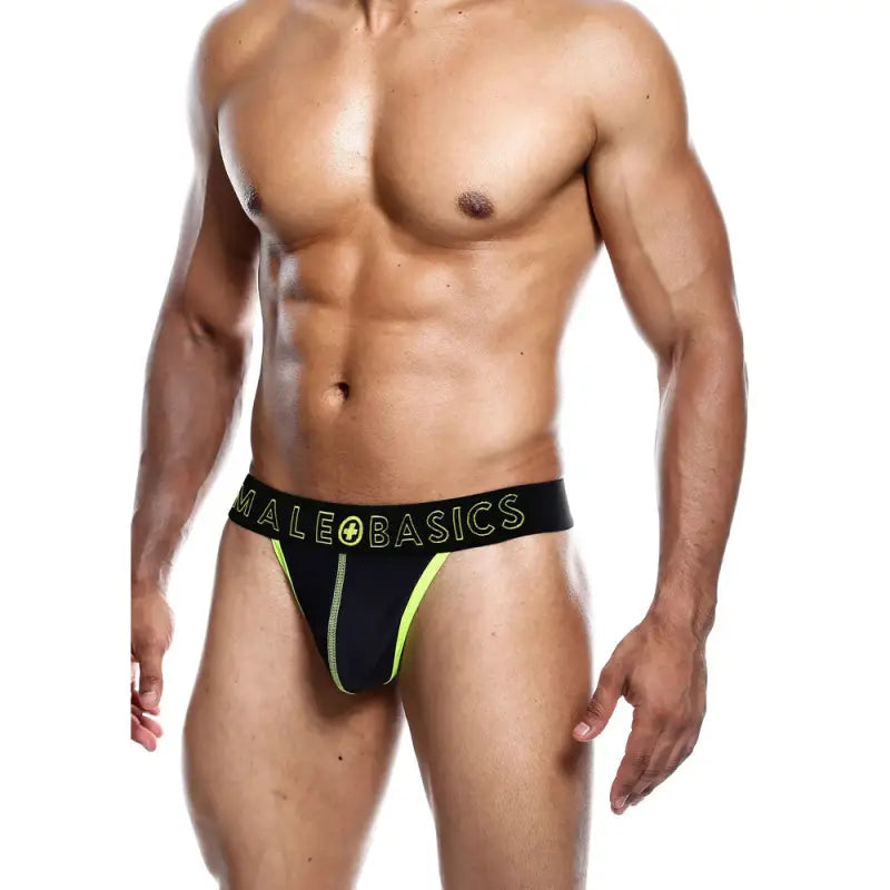 Male Basics Neon Thong in Yellow for Comfort and Style
