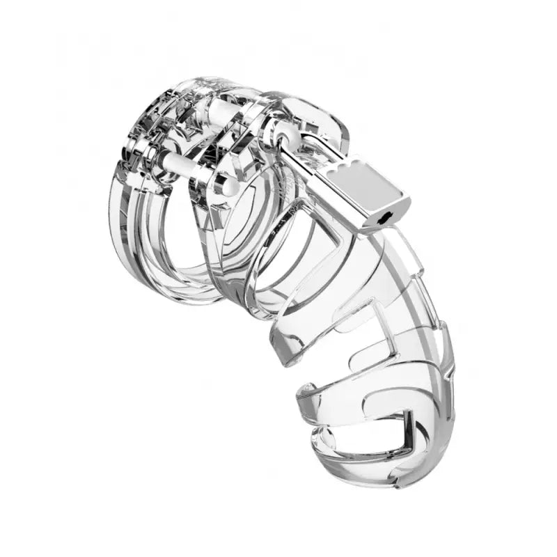 Man Cage 02 Clear Chastity Cage for BDSM Play and Control