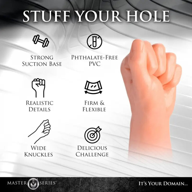 Master Series Clenched Fist Dildo for Ultimate Sensory Pleasure