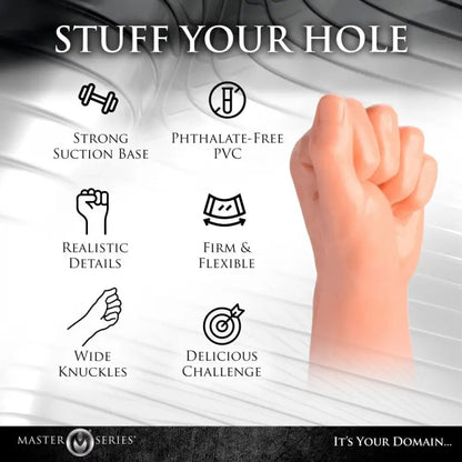 Master Series Clenched Fist Dildo for Ultimate Sensory Pleasure