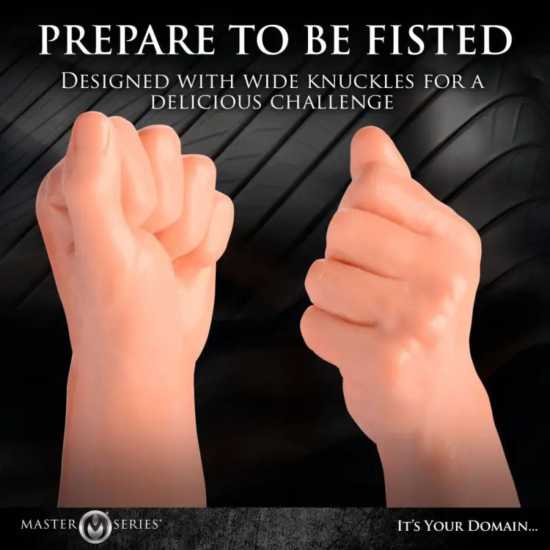 Master Series Clenched Fist Dildo for Ultimate Sensory Pleasure