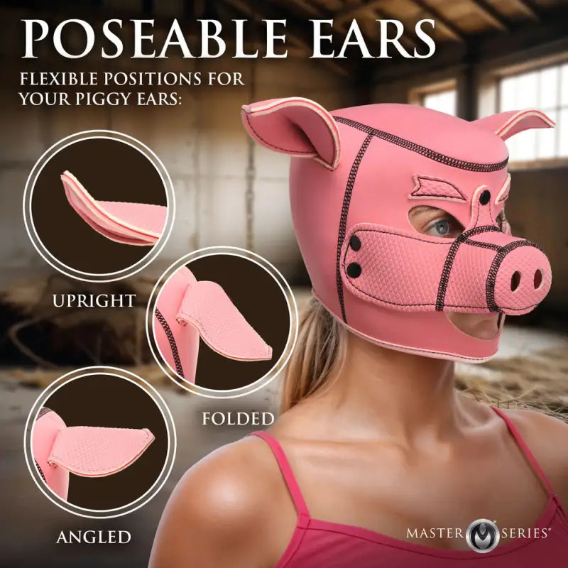 Master Series Swine Neoprene Hood with Removable Muzzle