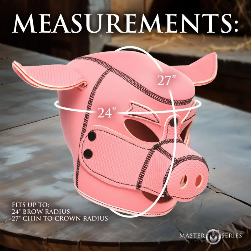 Master Series Swine Neoprene Hood with Removable Muzzle