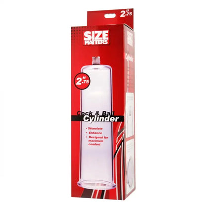 Maximize Pleasure with the Size Matters Ball Cylinder Clear