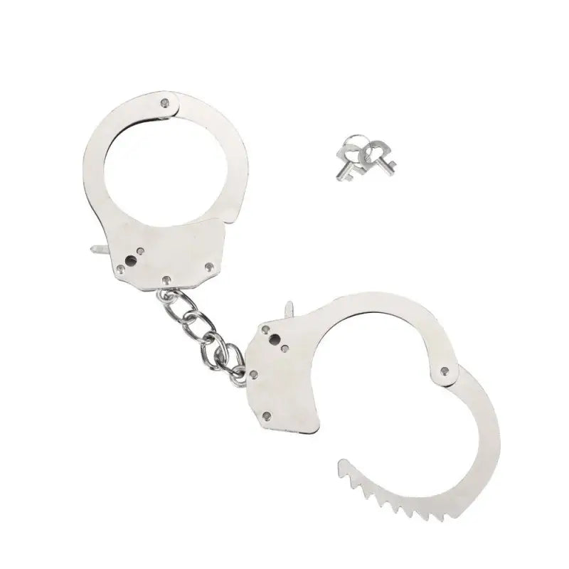 Me You Us Heavy Metal Handcuffs with Deluxe Keys for Enthusiasts