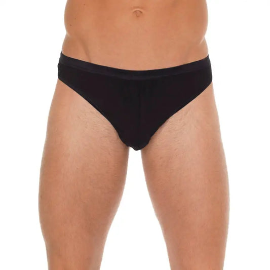 Mens Black Cotton G-String for Ultimate Comfort and Style