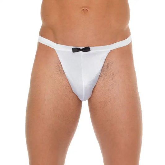 Mens Waiter G-String in White by Rimba for Ultimate Pleasure