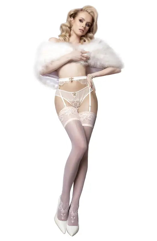 Mesmerizing Ivory Hold-Ups from the Wedding Touch Collection