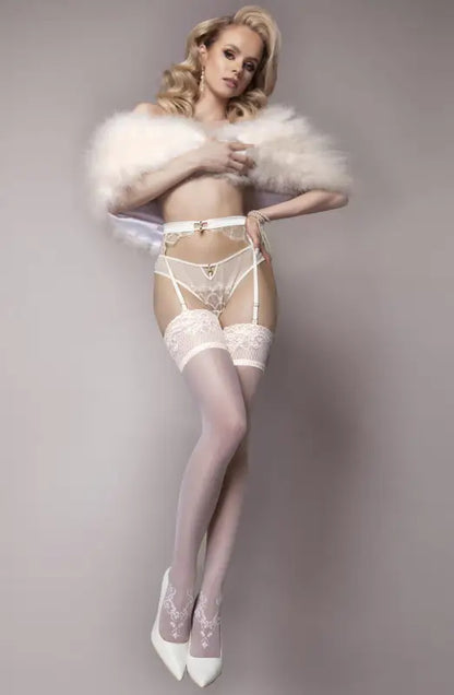 Mesmerizing Ivory Hold-Ups from the Wedding Touch Collection