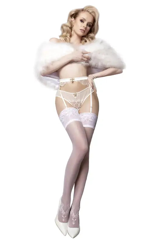 Mesmerizing White Hold-Ups from the Wedding Touch Collection