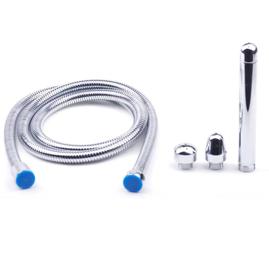 Metal Shower Cleaning System with 3 Detachable Heads for Hygiene