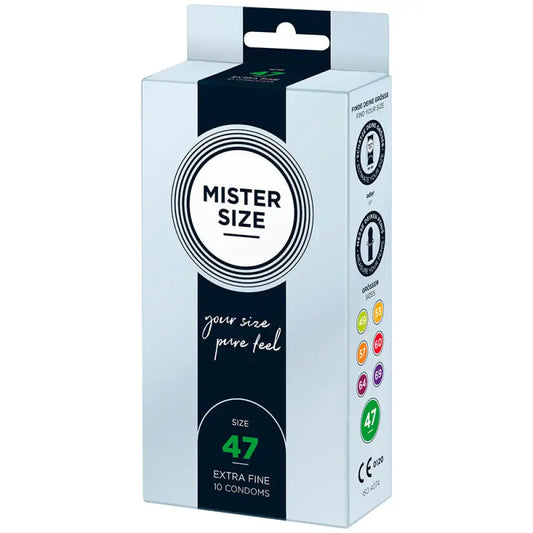 Mister Size 47mm Pure Feel Condoms for Natural Comfort
