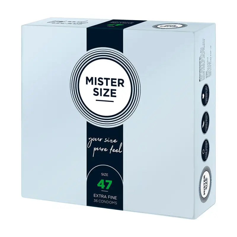 Mister Size 47mm Pure Feel Condoms Natural Regular Options