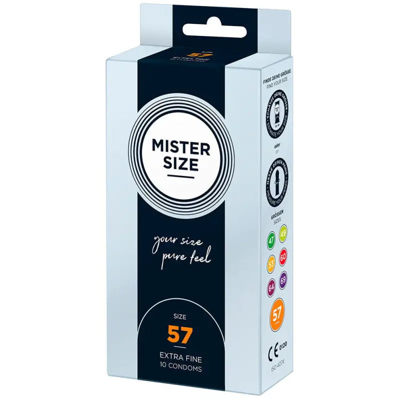 Mister Size 57mm Pure Feel Condoms for Natural Comfort
