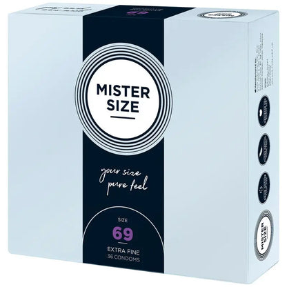 Mister Size 69mm Pure Feel Condoms in Large and X-Large Options
