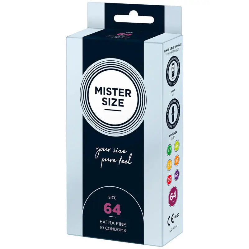 Mister Size Pure Feel Condoms in Large and X-Large 64mm