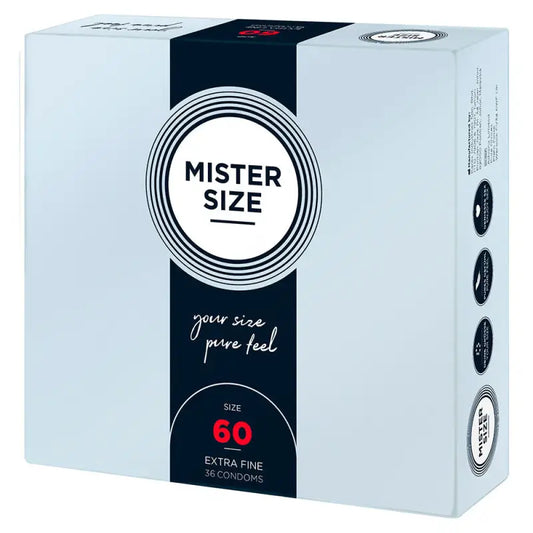 Mister Size Pure Feel Condoms in Large and X-Large Sizes