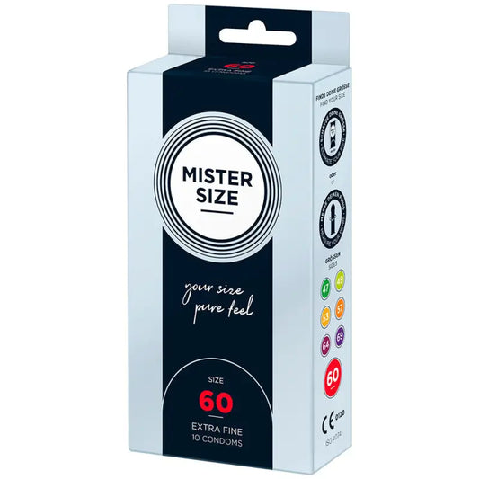 Mister Size Pure Feel Condoms in Large and X-Large Sizes