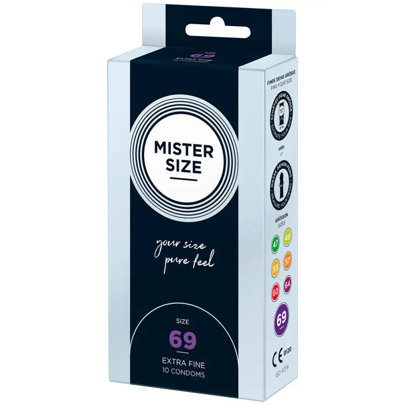 Mister Size Pure Feel Condoms in Large and X-Large Variants