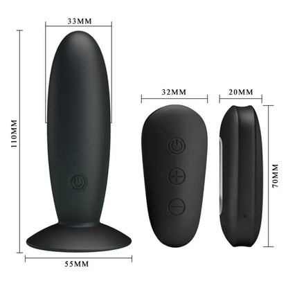 Mr Play Remote Control Vibrating Anal Plug with 12 Vibration Modes
