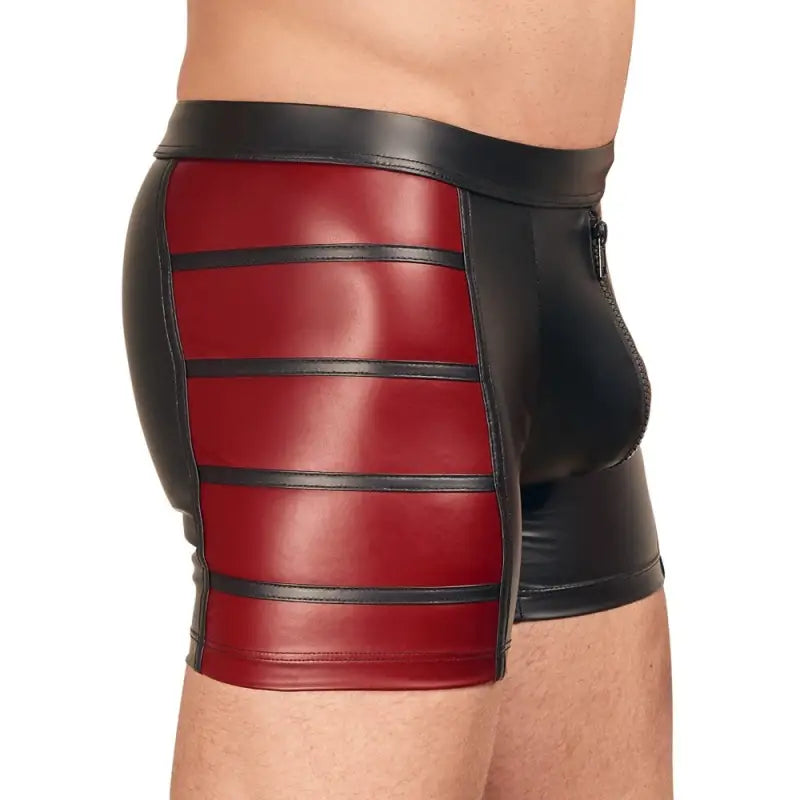 NEK Matte Look Pants in Black and Red for Enhanced Style